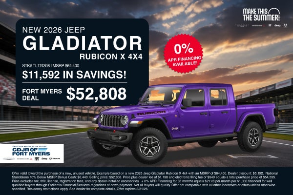 New 2026 Jeep Gladiator Rubicon X 4x4